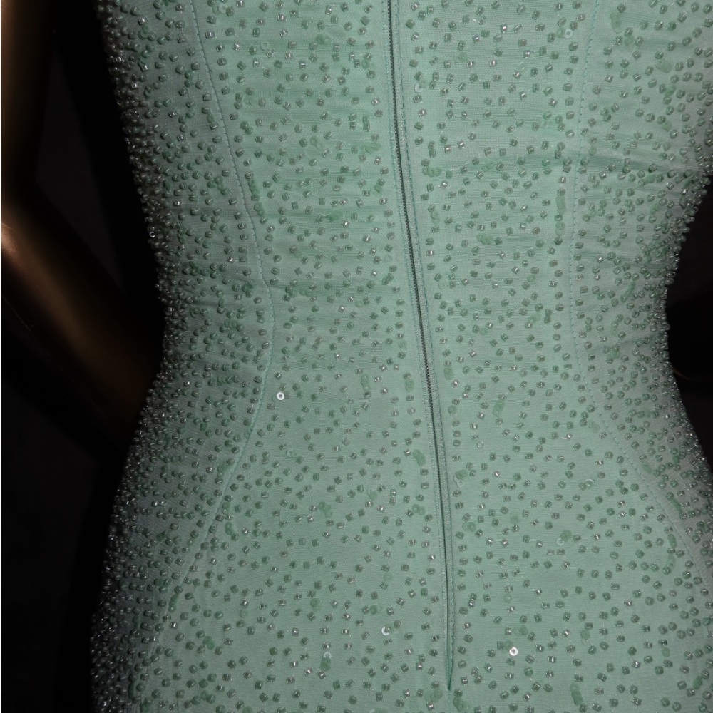 Oh Polly Strapless Mint Dress - Picture 10 of 10